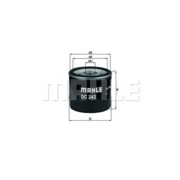 Filtru ulei MAHLE ORIGINAL OC 242