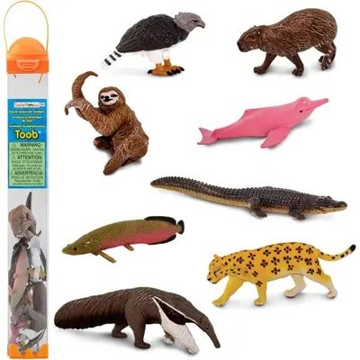 Tub cu figurine Animale din America de Sud