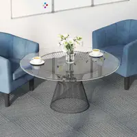 vidaXL Placă de carpetă Gri deschis cu dungi 50 x 50 cm 4 buc.