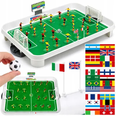 Joc de Masă Tip Fotbal cu Jucători pe Arc XXL, 22 Jucători, Teren Mare, Joc Interactiv pentru Copii și Familie,NewEvo