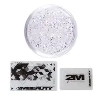 Stampila si raclete pentru unghii 2M Double Flat - Crystal