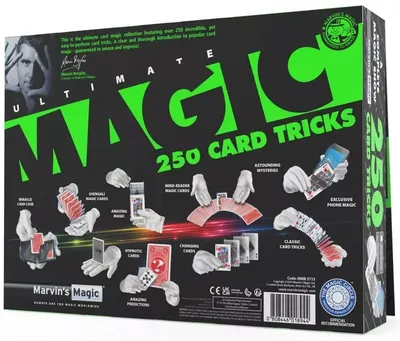 Setul de jocuri de magie Marvin's Magic Game - 250 de trucuri de cărți uimitoare