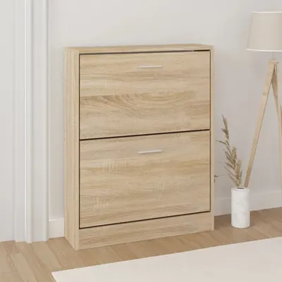 vidaXL Dulap pantofi stejar 59x17x81 cm lemn stratificat