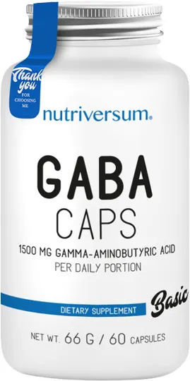 Basic GABA, 750 mg, 60 capsule, Nutriversum