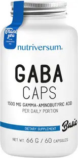 Basic GABA, 750 mg, 60 capsule, Nutriversum
