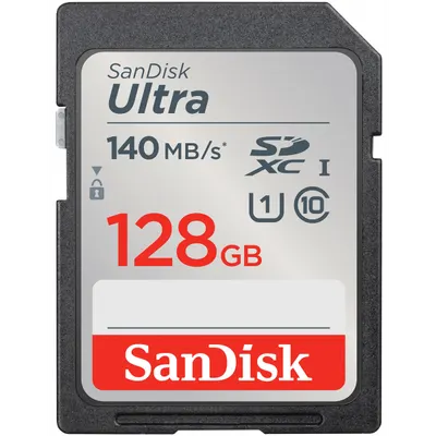 Card Memorie SDXC SanDisk Ultra, 128Gb, Clasa 10 / UHS-1 U1 SDSDUNB-128G-GN6IN