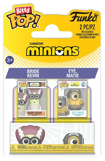 Set mini figurine Funko Bitty POP! Animation: Minions - Bride Kevin & Eye