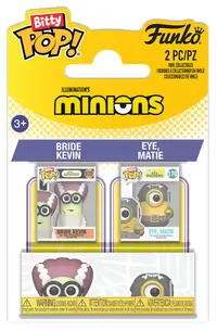 Set mini figurine Funko Bitty POP! Animation: Minions - Bride Kevin &amp; Eye