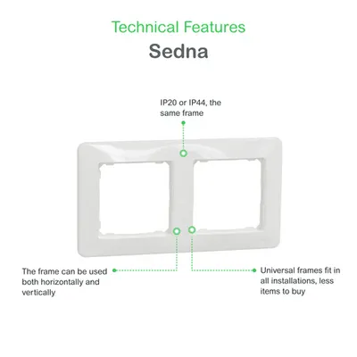 Sedna Design, Rama dubla, alb
