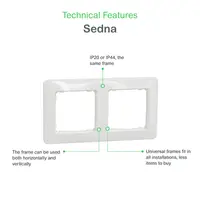 Sedna Design, Rama dubla, alb