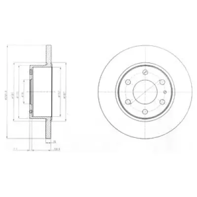 Disc frana DELPHI BG4165