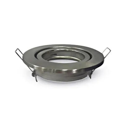 Recessed spot GU10 round, adjustable, satin nickel
