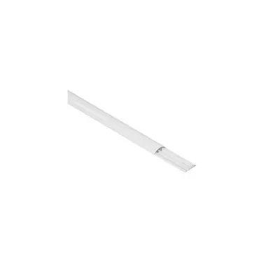 Canala cablu pentru pardoseala - 75x18 mm cross section - 3 compartimente - lungime 2 m - cu capac - alb RAL 9003
