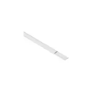 Canala cablu pentru pardoseala - 75x18 mm cross section - 3 compartimente - lungime 2 m - cu capac - alb RAL 9003