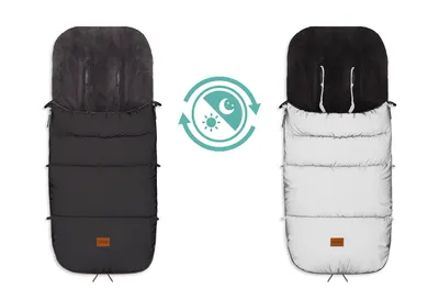 Sac de iarna reflectorizant pentru carucior Kinley black Fillikid