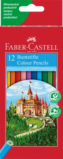 Creioane colorate 12 culori Faber Castell