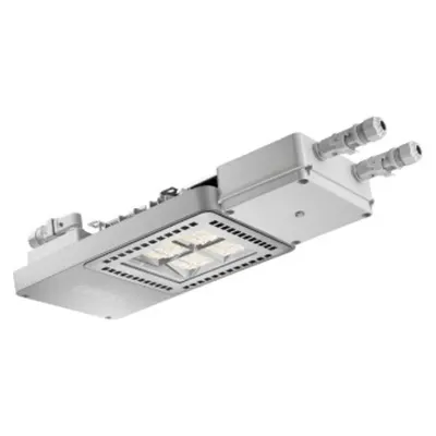Corp de Iluminat cu Led Smart [4] - He - 1 Modul - Emergency - 1 X Dali Dt6 + 1 X Dali Dt1 (emerg. 3h) - Asymmetrical Optic - 3000 K - Ip65 - Class I