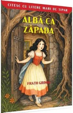 Alba ca Zapada. Citesc cu litere de tipar