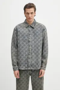 Daily Paper cămașă din bumbac Shield Laser Denim Shirt