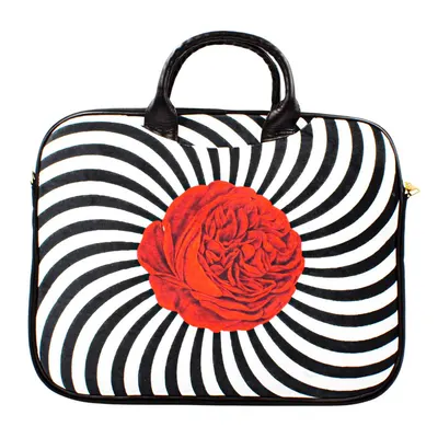 Geantă pentru laptop, colorată, pentru damă, din catifea, SPIRAL ROSE 14"