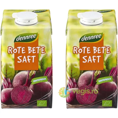Pachet Suc de Sfecla Rosie Ecologic/Bio 500ml+500ml