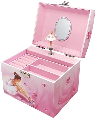 Cutie muzicala pentru bijuterii Trousselier - Balerina si flori