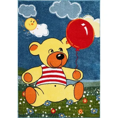 Covor pentru Copii, 200 x 300 cm, Multicolor, Model Kolibri Ursulet