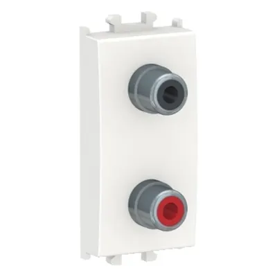 Easy Styl, Priza audio dubla, 1M, alb