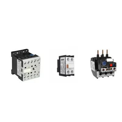 Pachet Echipamente Electrice Esentiale: Contactor 11KW (1 NI), Releu Termic (28A-36A) si Contacte Auxiliare – Control si Protectie Fiabila pentru Aplicatiile Tale Industriale