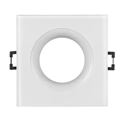 Rama Incastrabila pentru Spot Patrata, Fixa, Corp Sticla si Aluminiu
