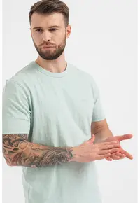 Tricou din bumbac Tegood - Verde pal