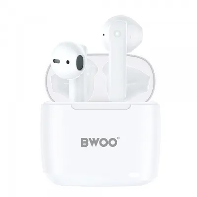 Handsfree Bluetooth BWOO BW94, TWS, Alb