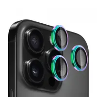 Folie de protectie Camera Spate Blueo Sapphire Crystal pentru Apple iPhone 16 Pro Max / 16 Pro, Sticla Securizata, Multicolor