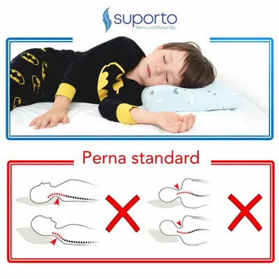 Fata de perna din bumbac pentru copii 2 ani+ Suporto Albastru