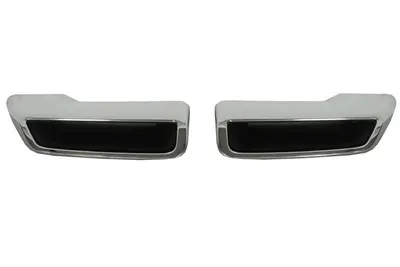Grila bara fata spate potrivit PEUGEOT 3008 dupa 2016 - dreapta/stanga (plastic, crom/negru)