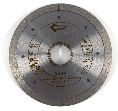 Disc DiamantatExpert pt. Taieri Extra Fine in Portelan Dur 115x22.2 (mm) Ultra Premium - DXWD.CUSK.115
