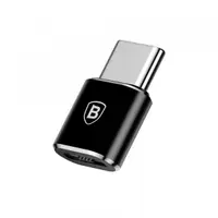 Adaptor Date si Incarcare microUSB - USB-C Baseus, Negru CAMOTG-01