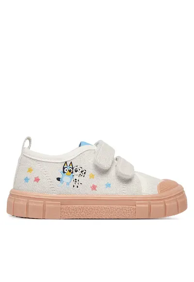 Pantofi sport copii - textil - alb - Velcro - pentru fete