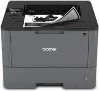 Imprimanta Laser Monocrom Brother HL-L5200DW, Duplex, A4, 40ppm, 1200 x 1200, USB, Retea, Wireless, Toner si Drum Noi