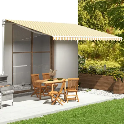 Gossi panza de rezerva copertina, galben si alb, 5x3,5 m