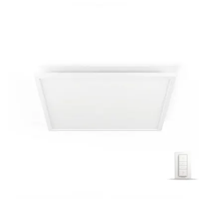 HUE Kit Plafoniera Aurelle patrata LED 3750lm BT Ambiance (1 Hue Aurelle + dimmer) Alb