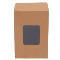 Cutie dreptunghiulară cu fereastră – kraft (set 50 buc) 6x6x16cm - Default Title