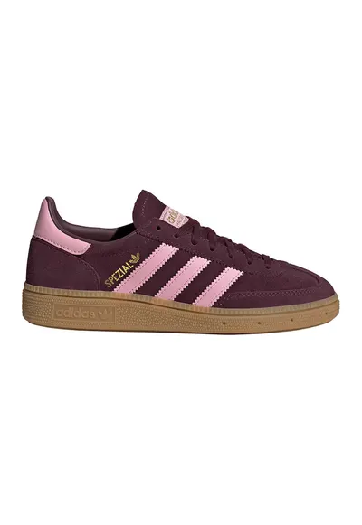 Pantofi sport low-cut Handball Spezia din piele intoarsa - Auriu/Roz deschis/Violet pruna