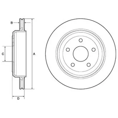 Disc frana DELPHI BG4802C