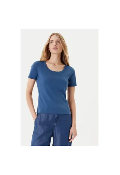 Tricou dama 3GA2D1066 - Bumbac - Bleumarin - Bleumarin
