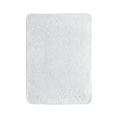 Paturica pentru bebelusi Lorelli Twinkle Grey, material moale, model decorativ in relief, 80x110 cm, 0 luni+
