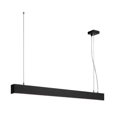 Lampa suspendata, lustra GLENOS pandantiv, pandantiv profesional negru, LED-uri, 4000K, negru, 1 m, 43W