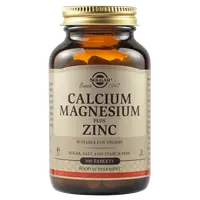 Calciu Magneziu + Zinc, 100 tablete, Solgar