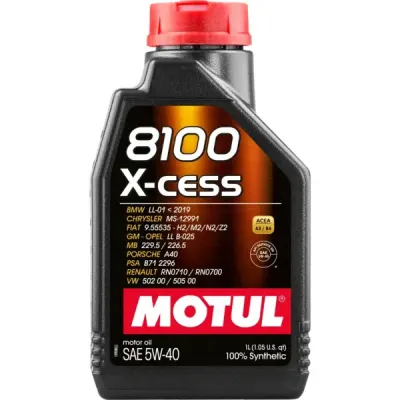 Ulei motor Motul 8100 X-cess 5W40 1L