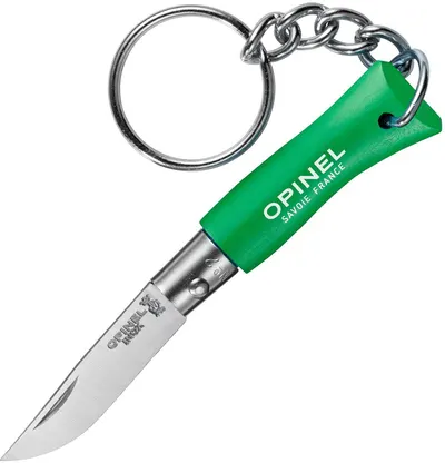 Cuțit de buzunar cu breloc Opinel - №2, verde